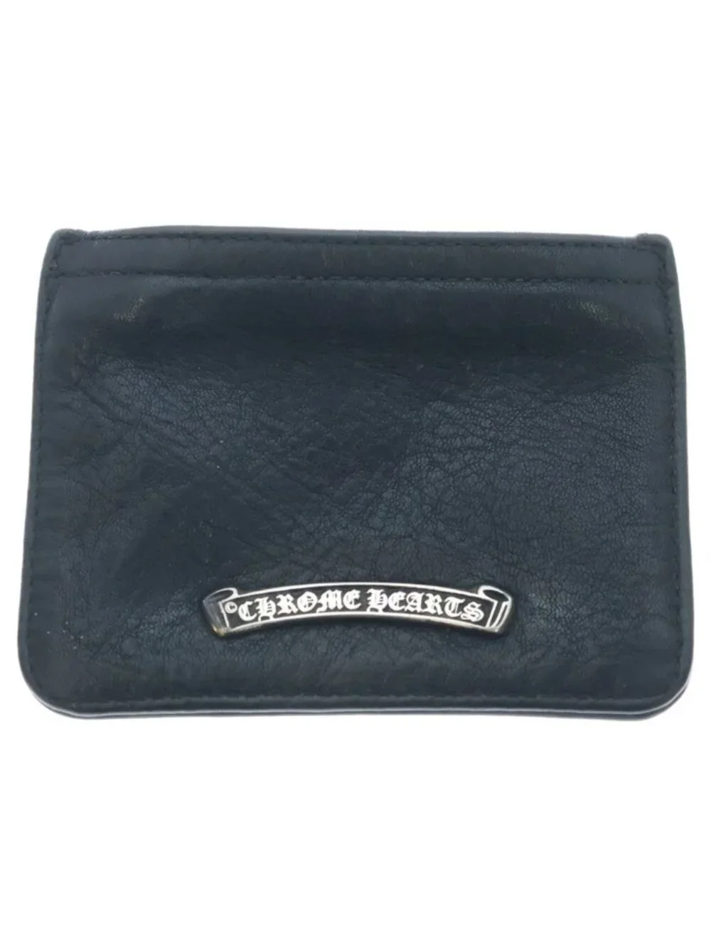 Chrome Hearts Zpr Chng Purse Change Dagger Zip Coin Black